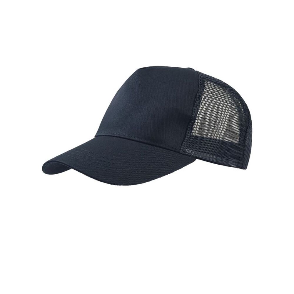 Atlantis Rapper Cotton 5 Panel Trucker Cap / Navy/Navy
